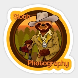 Sloth Photography Sticker